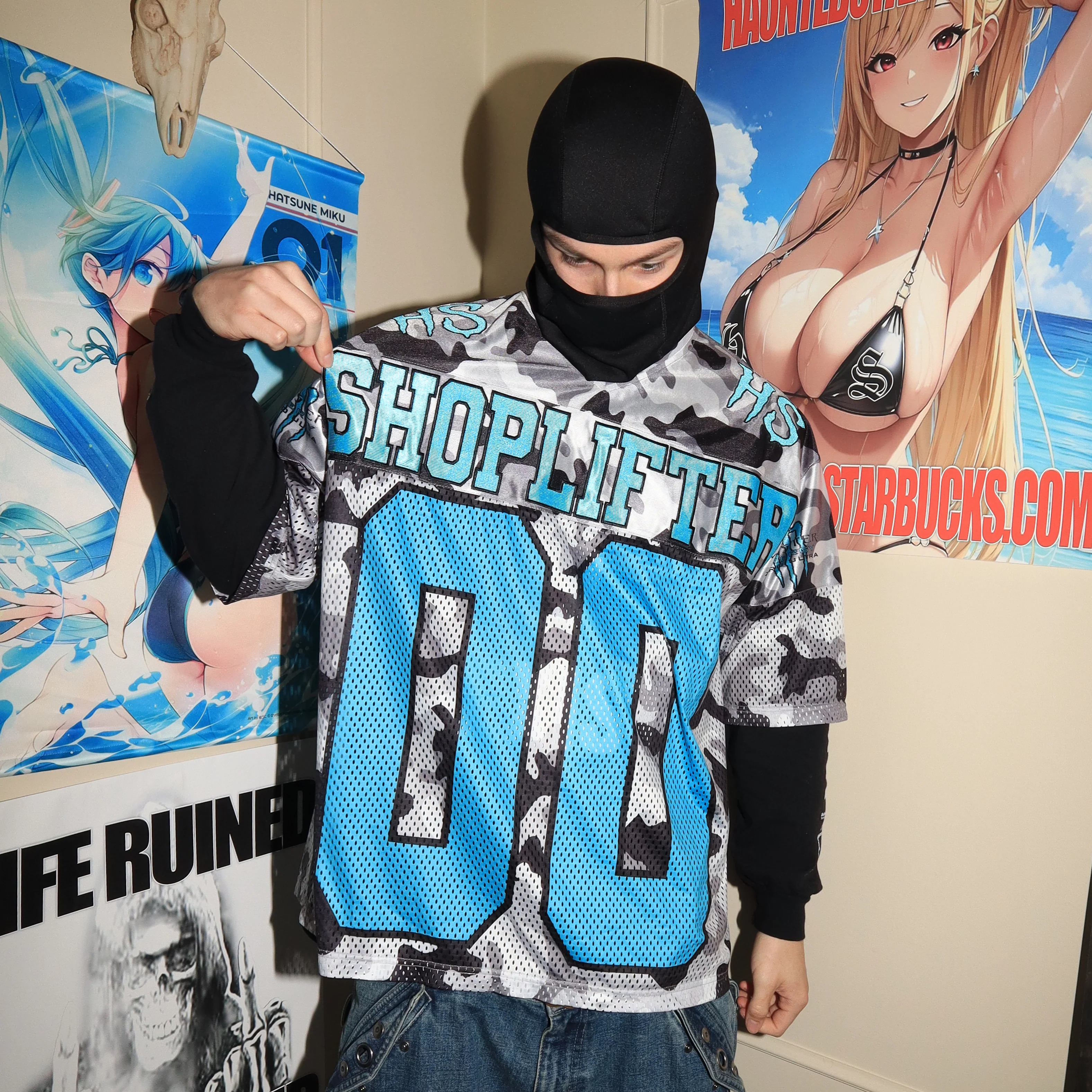 SHOPLIFTER JERSEY (SNOW CAMO) - Image 3